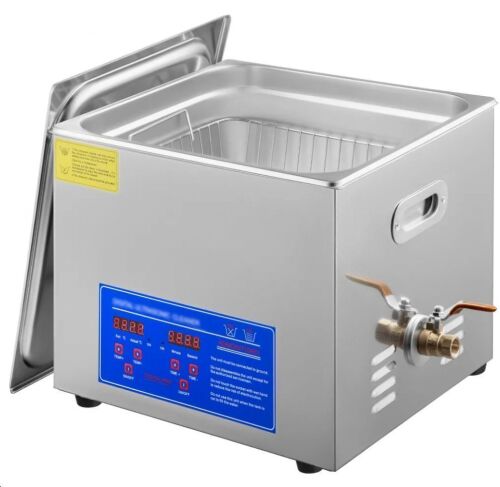 VEVOR 15L Ultrasonic Cleaner with Digital Timer & Heater, 40kHz