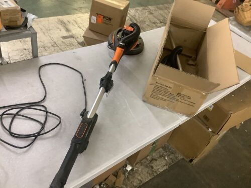VEVOR 800W Brushless Motor Electric Drywall Sander, Variable Speed 1000-2300 RPM, Double-Deck LED Lights, Extendable Handle