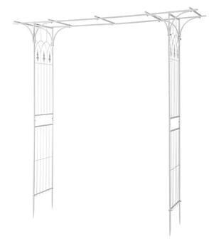VINGLI 81.1W x 81.8H Flat Top Steel Garden Arbor