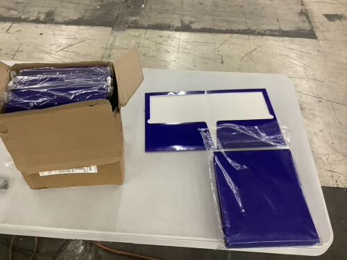Blue Pocket Folders, 100pc