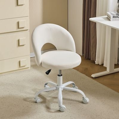 VINGLI Small Office Chair with Wheels for Girls