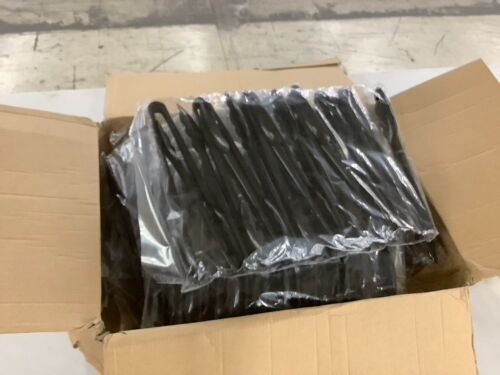 Black Plastic Serving Tongs, 80 ct