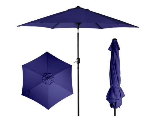 VINGLI 9FT Patio Umbrella with Push Button Tilt and Crank