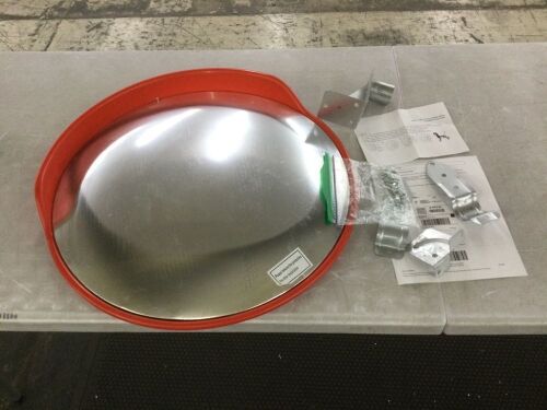 24 Inch Convex Shatterproof Mirror, 180° Adjustable