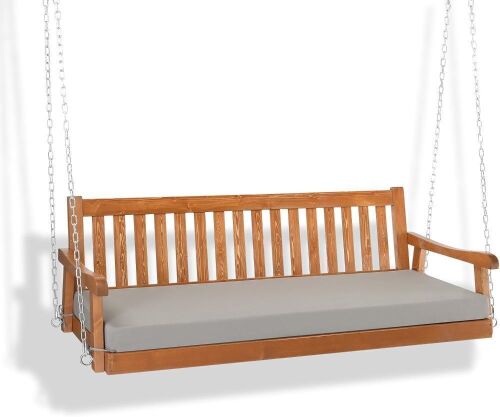VINGLI 6 FT Pine Wood Porch Swing Daybed