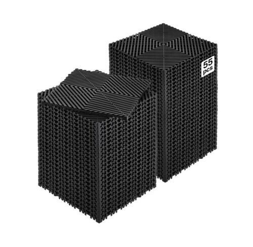 VEVOR Modular Interlocking Drainage Mat, 12” x 12”, 55 Pcs