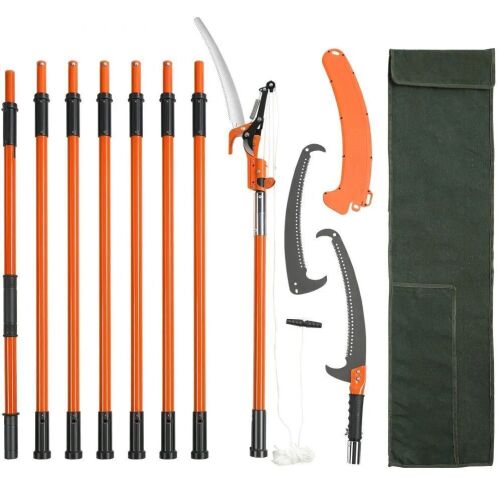 VEVOR Manual Pole Saw, 7.3-27 ft Extendable Tree Pruner