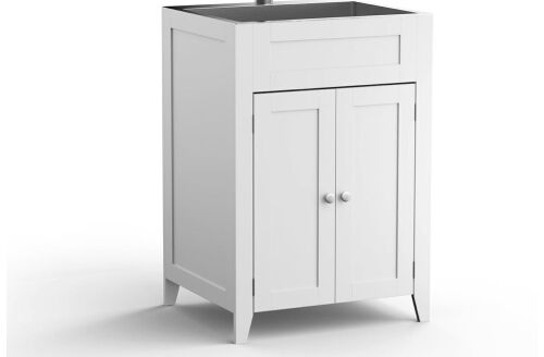 Lot of (4) White Cabinets - No Sinks