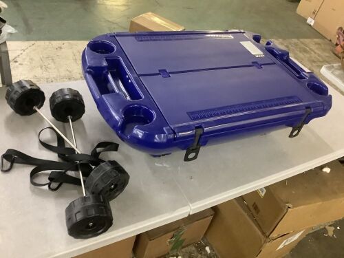 VEVOR 40 QT Floating Ice Chest with Dry Storage, Wheels & Tow Rope