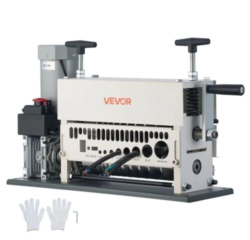 VEVOR Electric Wire Stripper Machine, 0.06-1.57 in, 11 Channel Automatic Copper Cable Stripper, 370W - Switch Box Broken Off Mount