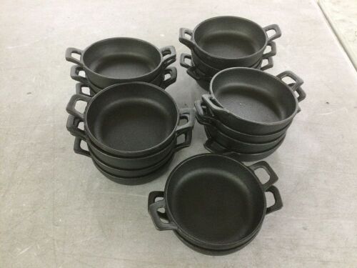 Lot of (18) Mini Cast Iron Skillets