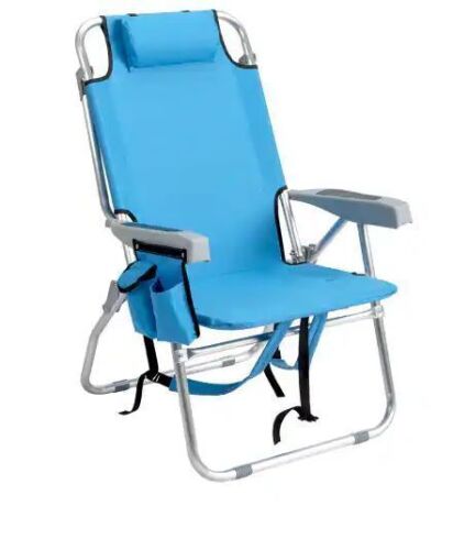 Portable Folding Tall Backpack Beach Chair