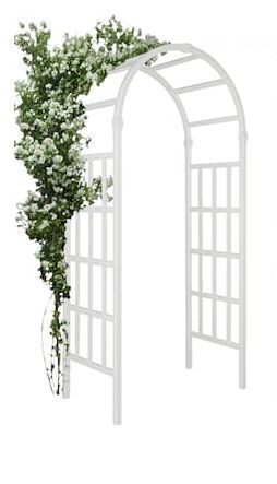 VINGLI White Vinyl Garden Arbor