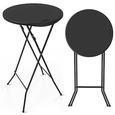 VINGLI 24-in Plastic Folding Round Table