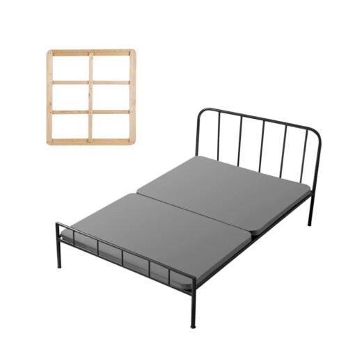VEVOR Twin Size Bunkie Board, 1.5 in Bed Board Slats with 200D Oxford Cloth, 2 Piece, Gray