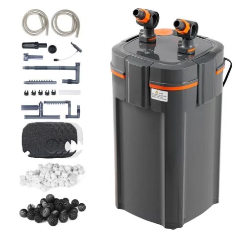 VEVOR Aquarium Filter 660GPH, 5-Stage Canister Filter 235 Gallon, 25W