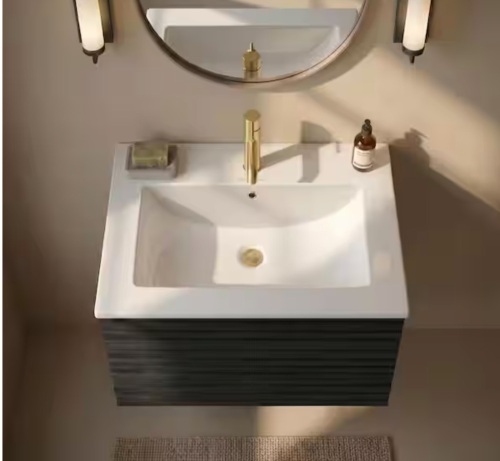 Swiss Madison 24 in. Ceramic Single Faucet Hole Vanity Top in White with White Basin
