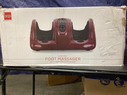 Therapeutic Foot Massager w/ High Intensity Rollers, Remote - Lot 128
