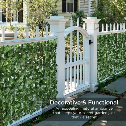 Outdoor Faux Ivy Privacy Screen Fence - Lot 136