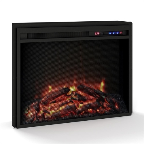 AltraFlame 23" x 14" Electric Fireplace Insert with Mesh Front in Black - Lot 150