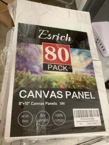 80 Pack Canvases Board 8x10