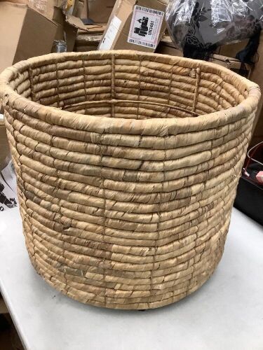 Round Handwoven Water Hyacinth