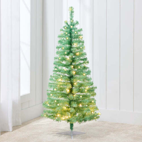 Pre-lit Colorful Mini Spruce Christmas Tree w/ LED Lights - 4ft