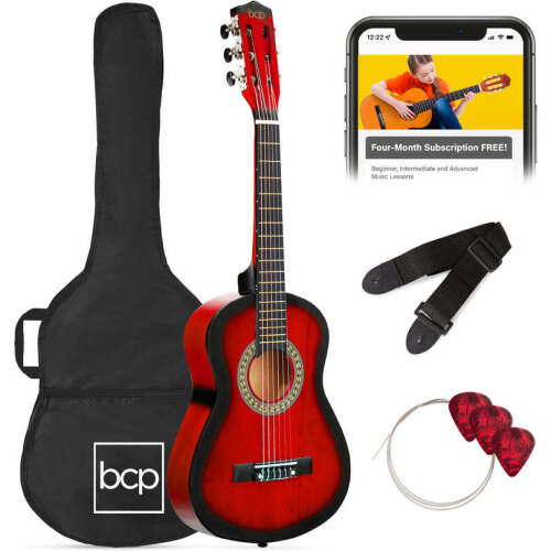 Kids Acoustic Guitar Beginner Starter Kit w/ Carrying Case - 30in