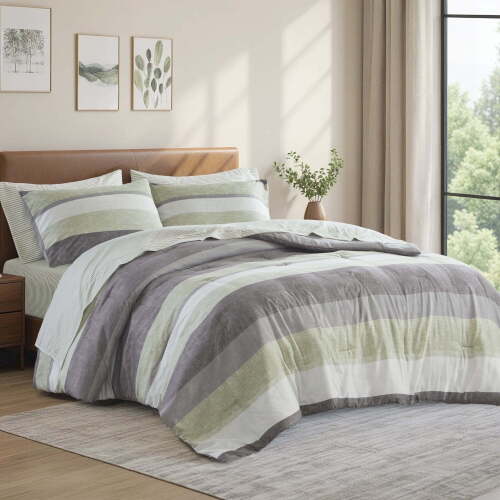 Regency Heights Comforter Set with Shams, Queen