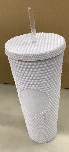 Starbucks Bling White Studded Cold Cup Tumbler 24oz