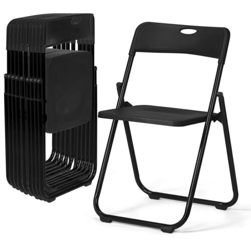 10-Pack Plastic Folding Chairs