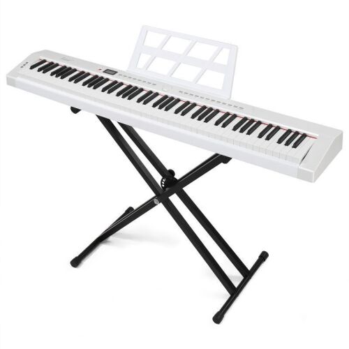 Glarry GPP-105 88 Key Full Size Semi-Weighted Standard Piano Keyboard White