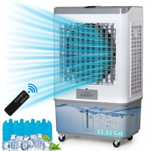 15.8 Gal Portable Evaporative Air Cooler with Remote Control