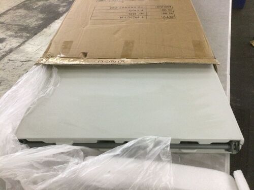 VINGLI 6FT White Plastic Collapsible Long Table