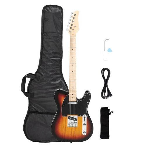39" GTL Electric Guitar, SS Pickups Maple Fingerboard with Accessories Pack Guitar Bag