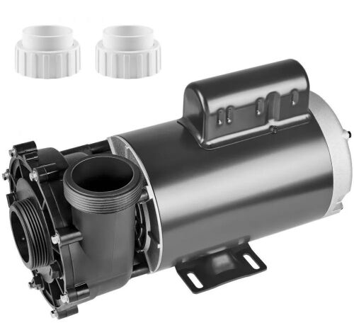 VEVOR 2 Speed SPA Pump, 56-Frame, AC 220-240V, 4HP/210GPM/65.61ft High Speed or 0.7HP/103GPM/16.07ft Low Speed, 2" Port 90° Rotational Interface