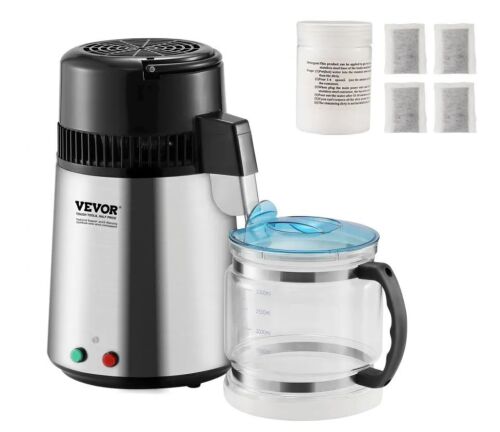 VEVOR 1.05 Gallon Pure Water Purifier Filter, 750W Distilled Water Maker