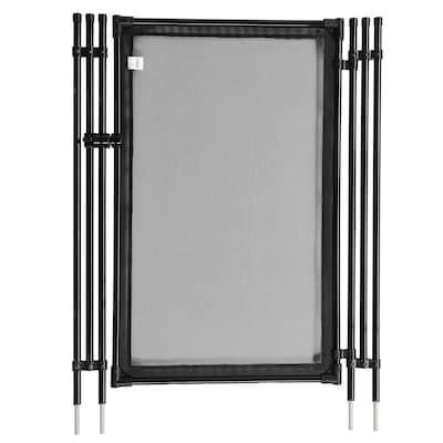 VINGLI 4-ft x 2.5-ft Black Pool Fence Gate for Ground Pool
