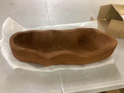 16" Decorative Wood Bowl