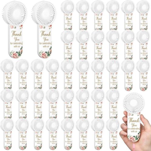 50 Pack Wedding Mini Handheld Fan Favors for Guests