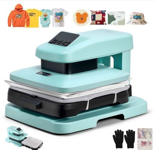 VEVOR Auto Heat Press Machine, 15 x 15 inch, with Auto Release and Adjustable Pressure, Digital Display, Rapid Heating