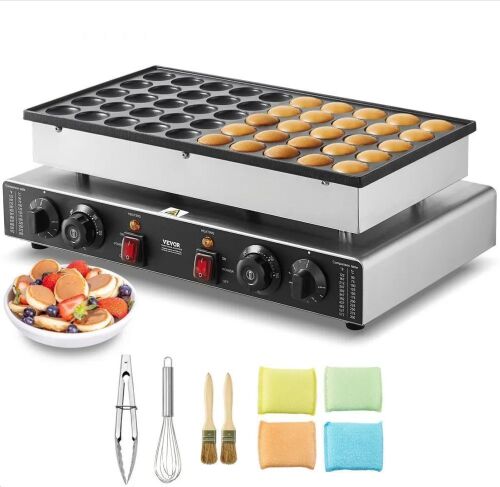 VEVOR Mini Dutch Pancake Maker, 50PCS 43mm Diameter, 1700W