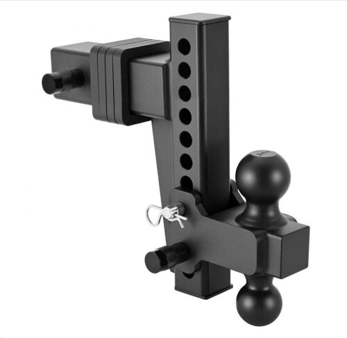 VEVOR Adjustable Trailer Hitch, Fit 2.5 Inch Receiver, 2 Inch & 2-5/16 Inch Balls, 28000 lbs GTW, 8 Inch Drop