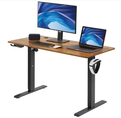 VEVOR 47.2 x 23.6 in, 3-Key Modes Electric Height Adjustable Standing Desk, Max. Loading 180 LBS