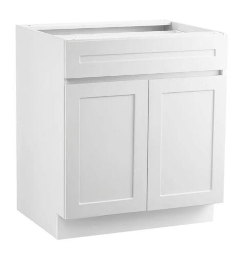 VEVOR White Shaker Base Cabinet with Drawer, 36" W x 24" D x 34.5" H Ready to Assemble
