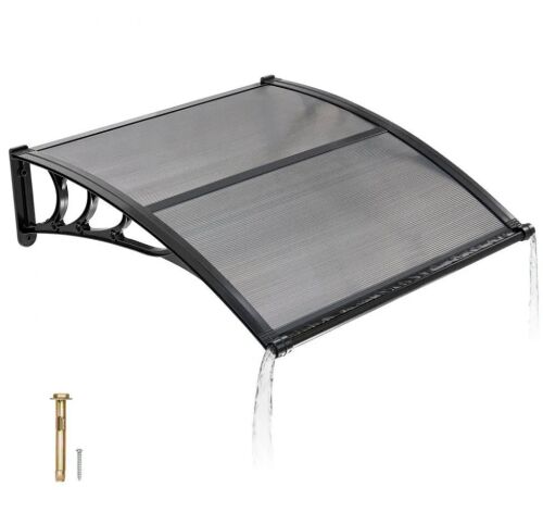 VEVOR 38 x 40 in, Exterior Front Door Window Awnings with Drainage & ABS Bracket