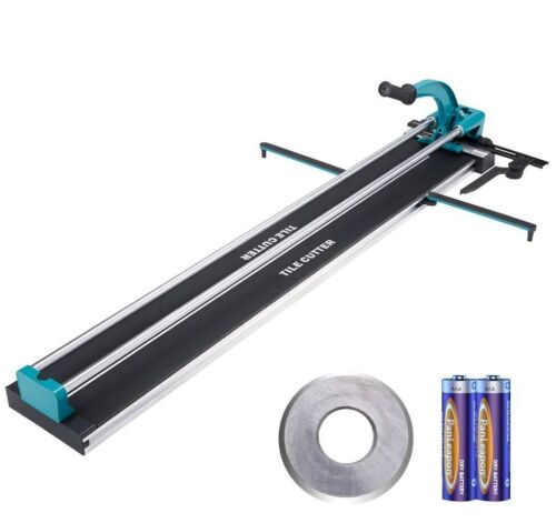 VEVOR 48 inch Manual Porcelain Ceramic Tile Cutter with Tungsten Carbide Cutting Wheel, Infrared Positioning, Anti-Skid Feet, Double Rails