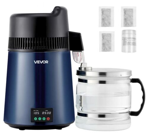 VEVOR 1.6 Gallon Larger Pure Water Purifier Filter, 900W Glass Pot