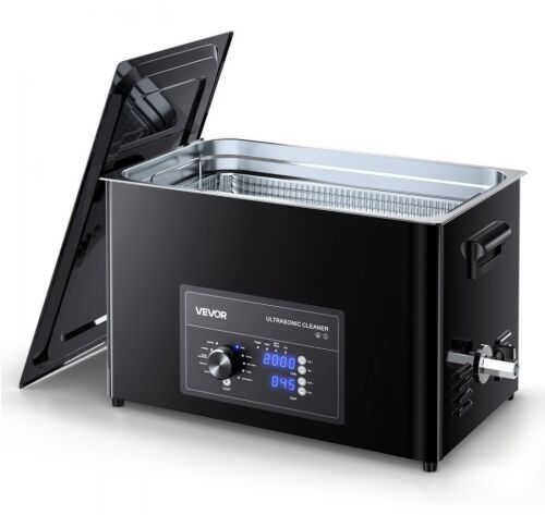 VEVOR 30L Professional Ultrasonic Cleaner Machine with Knob Control, Basket and Cleaning Ball
