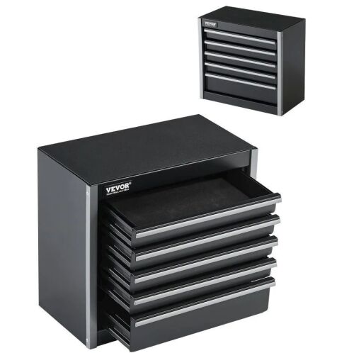 VEVOR 8.6-inch, Portable Metal Tool Box with 5 Drawers